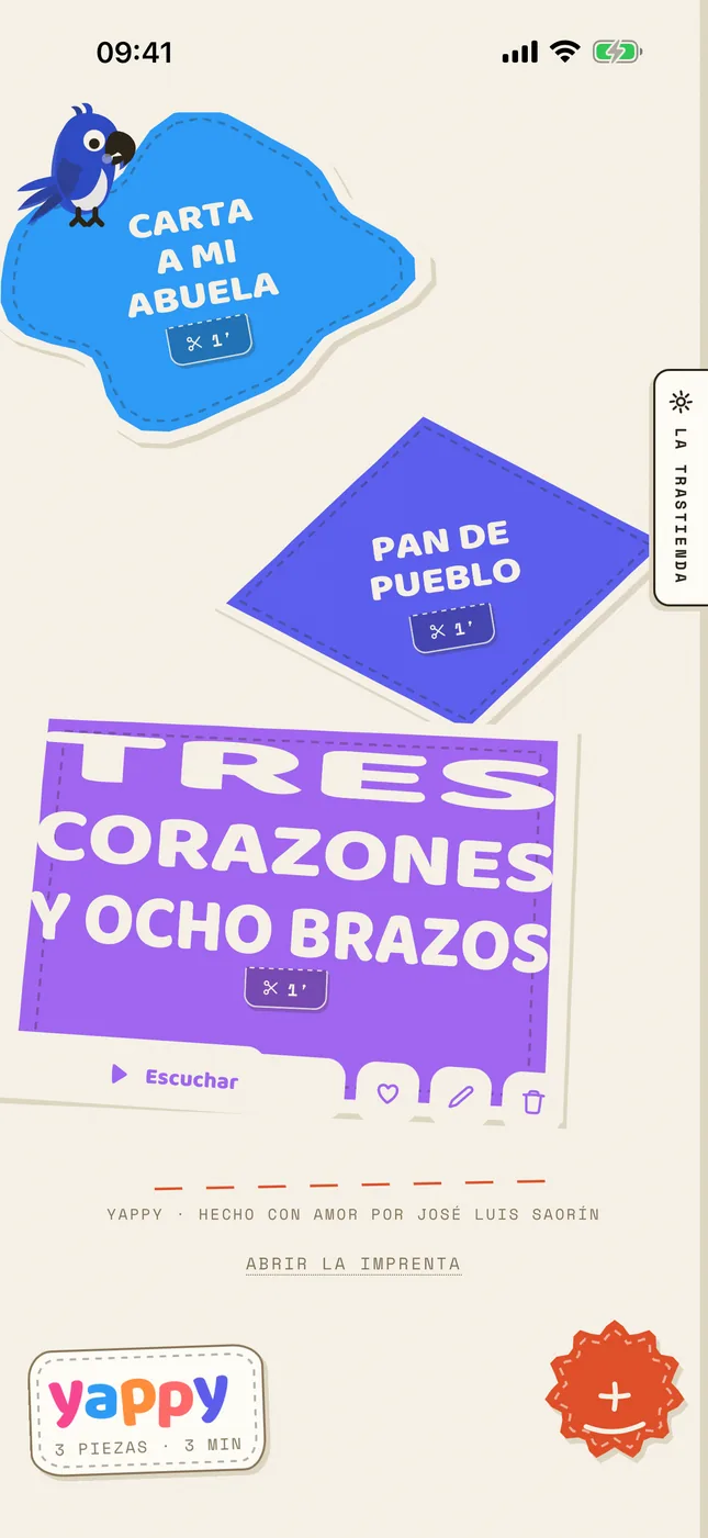 Capturas de la app de verdad.